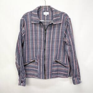 Tribe Kelley Oversized Shacket Size Small Striped